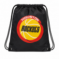 Houston Rockets Retro Logo Drawstring Bag - Black