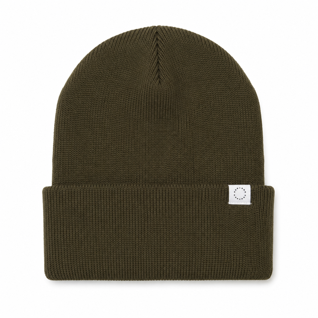 Five Four Classic Knit Cuff Beanie - Olive Green