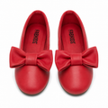 FabKids Bow Ballet Flats - Red