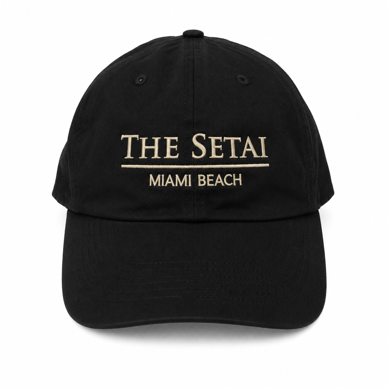 The Setai Miami Beach Embroidered Baseball Cap - Black
