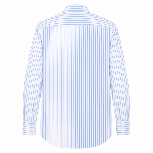 Anto Beverly Hills Men's Custom Dress Shirt - Blue Striped
