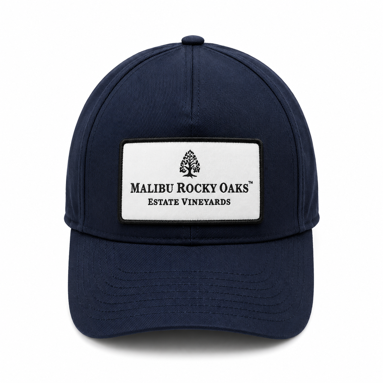 Malibu Rocky Oaks Estate Vineyards Logo Baseball Cap - Navy Blue