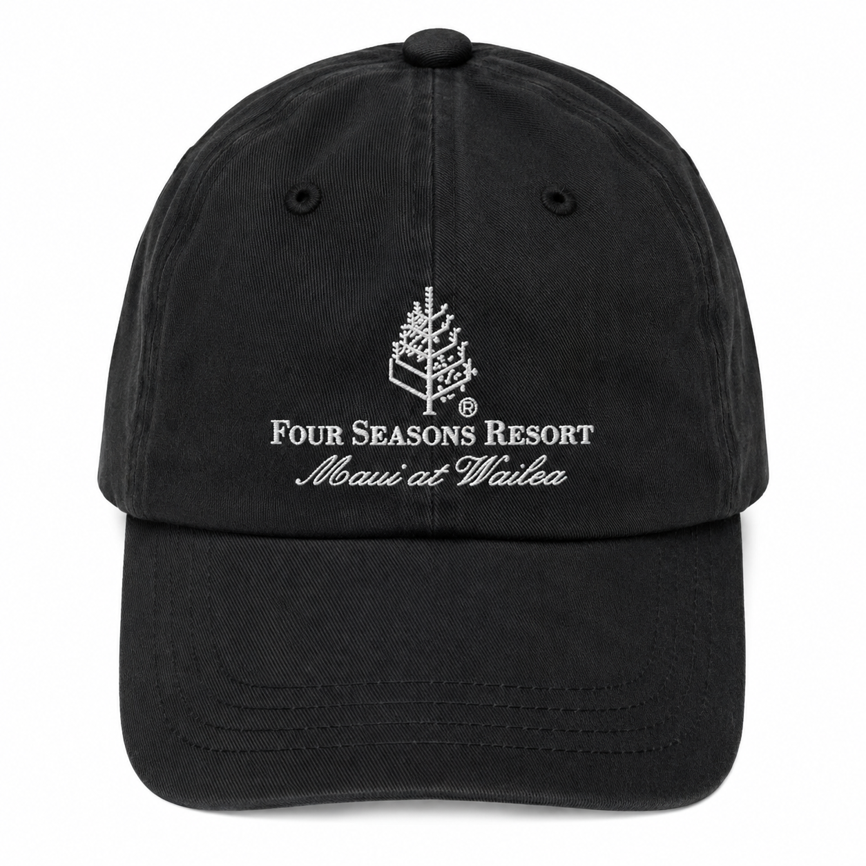 Four Seasons Resort Maui at Wailea Logo Baseball Cap - Black