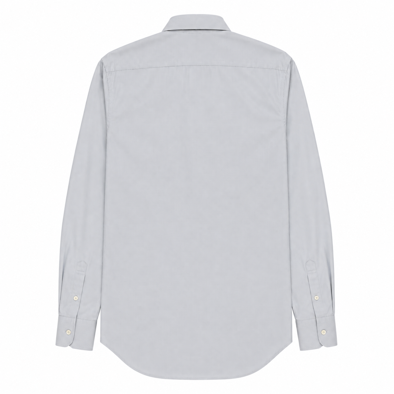 Anto Beverly Hills Men's Custom Dress Shirt - Light Gray Micro Check