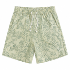 YOOX 8 Men's Botanical Print Drawstring Shorts - Light Green