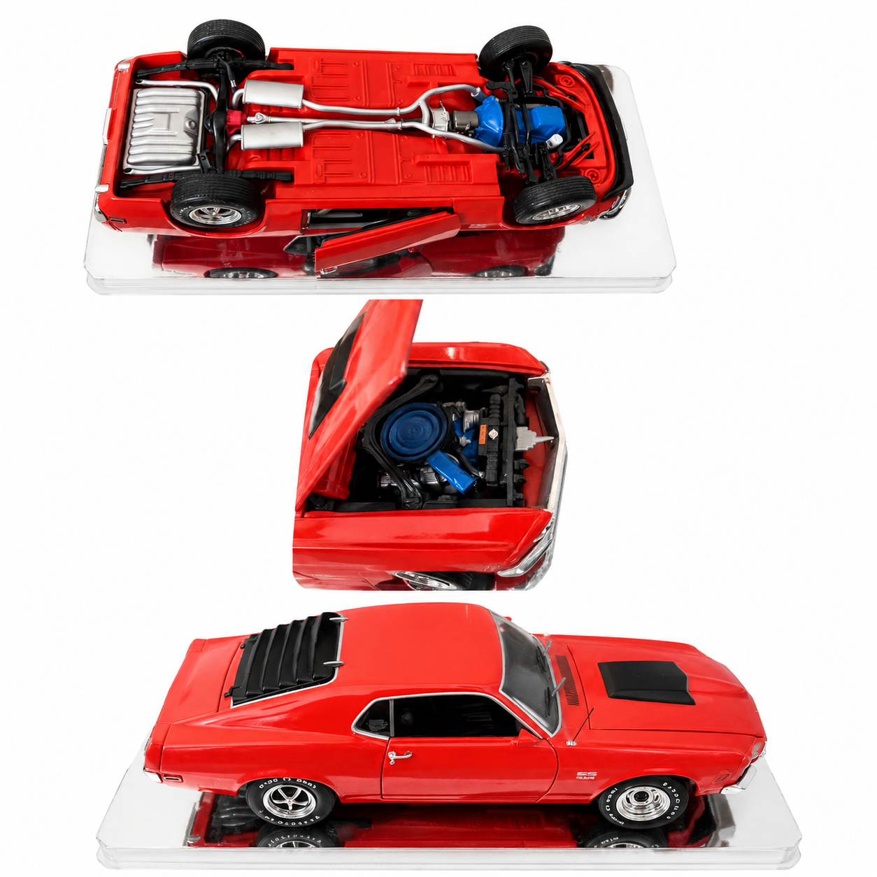 CARQUEST 70 BOSS Classic Muscle Car Detailed Model Car - Red/Black