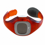 Vintage Nike Retro Translucent Red Orange Digital LCD Cuff - Battery Required