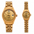 Dufonte by Lucien Piccard Vintage Gold-Tone Quartz Watch - Battery Required