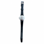 Vintage Men's Mechanical Hand-Wind Watch - White Dial Black - Winding Required