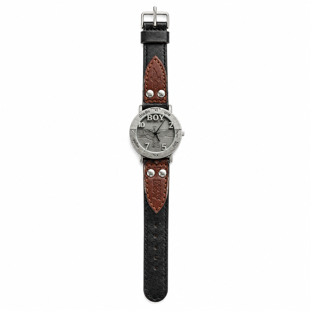 Vintage BOY London Retro Club Culture Quartz Watch - Studded - Battery Required