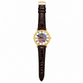 Vintage Portrait Quartz Novelty Watch - Gold-Tone Roman - Battery Required