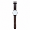 Vintage Nixon The Sentry 38 Leather Quartz Watch - White - Battery Required