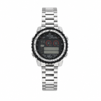 Vintage Pulsar World Time Digital 100M Watch - Stainless - Battery Required