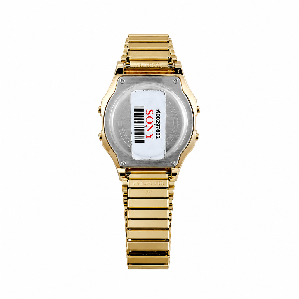 Vintage Timex Indiglo Digital Watch - Gold-Tone Expansion - Battery Required