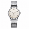 Vintage Timex Self-Wind Automatic Watch - Silver Dial - Winding Required
