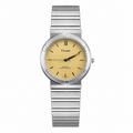 Vintage Cassant Quartz Water Resistant Watch - Gold Dial - Battery Required