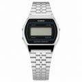 Casio Vintage Digital Water Resistant Watch - Silver-Tone - Battery Required