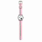 Vintage Puma Ladies Watch 805 - Silver Dial & Pink Strap - Battery Required