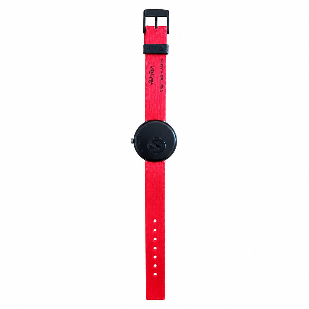Vintage Disney Goofy Cowboy Time Teacher Watch - Red Fabric - Battery Required