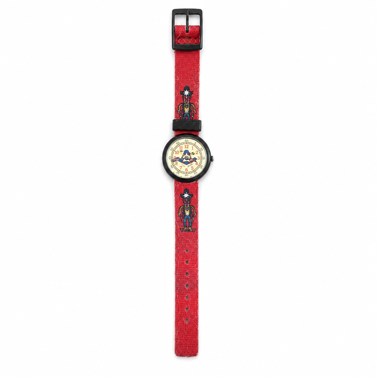 Vintage 1992 Disney Goofy Toy Soldier Christmas Watch - Red - Battery Required