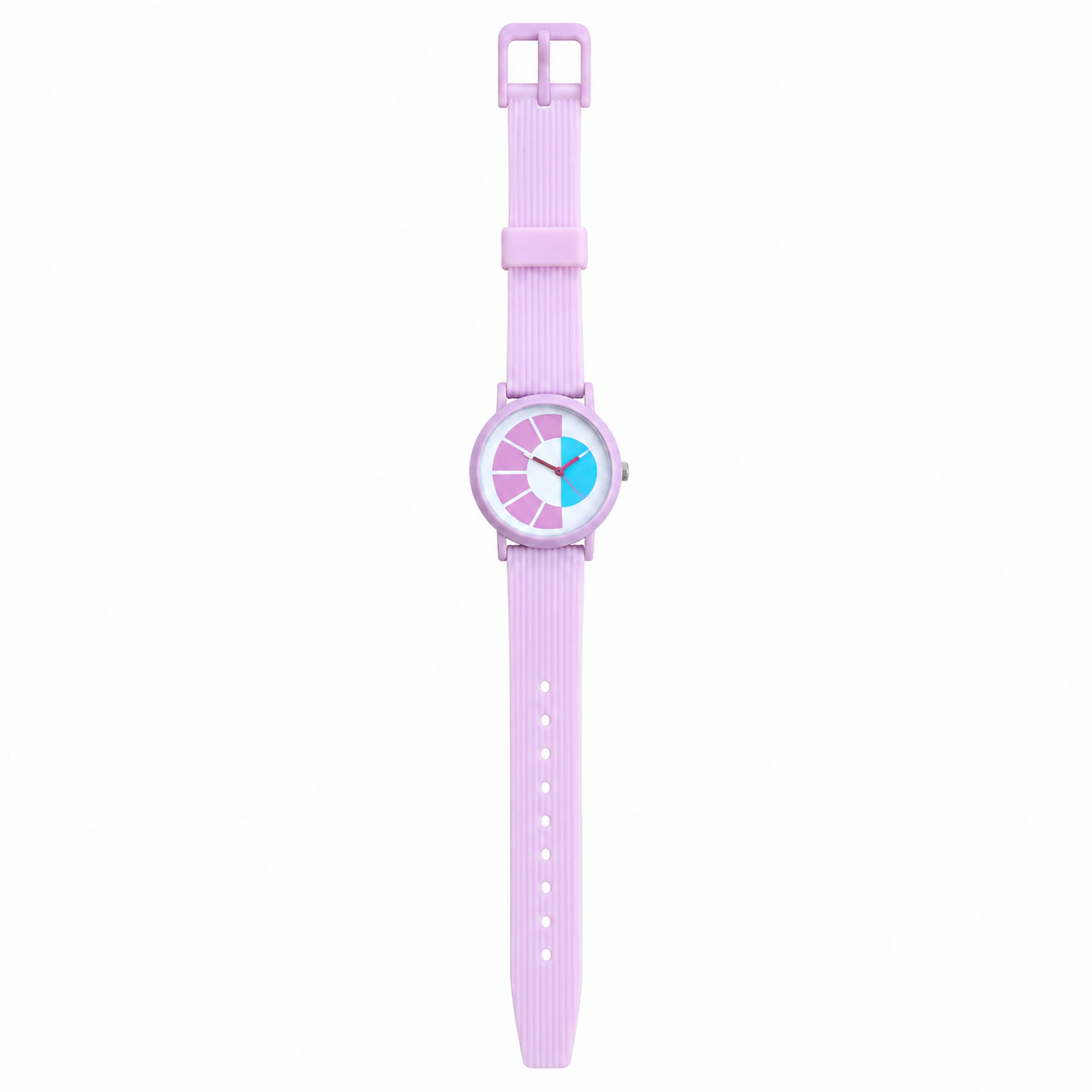 Vintage Unbranded Pastel Geometric Quartz Watch - Pink & - Battery Required