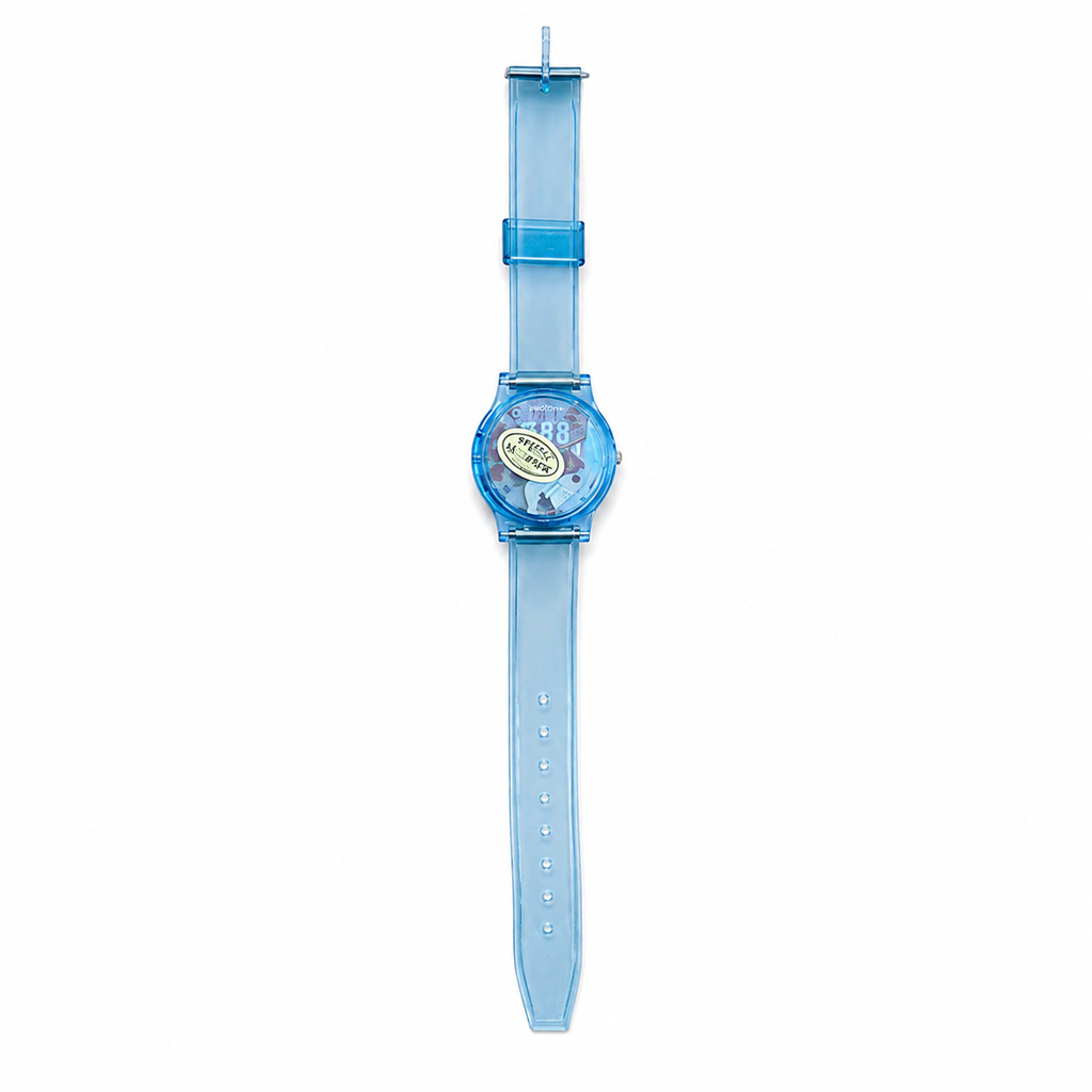 Vintage Unbranded Floating Beads Digital Watch - Transparent - Battery Required
