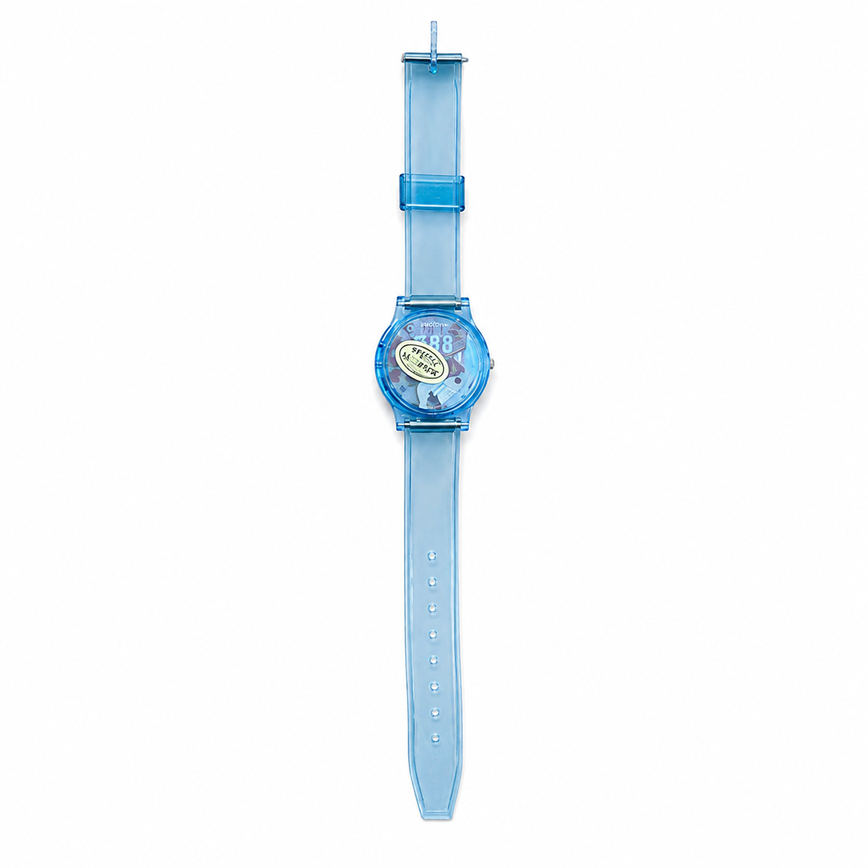 Vintage Unbranded Floating Beads Digital Watch - Transparent - Battery Required