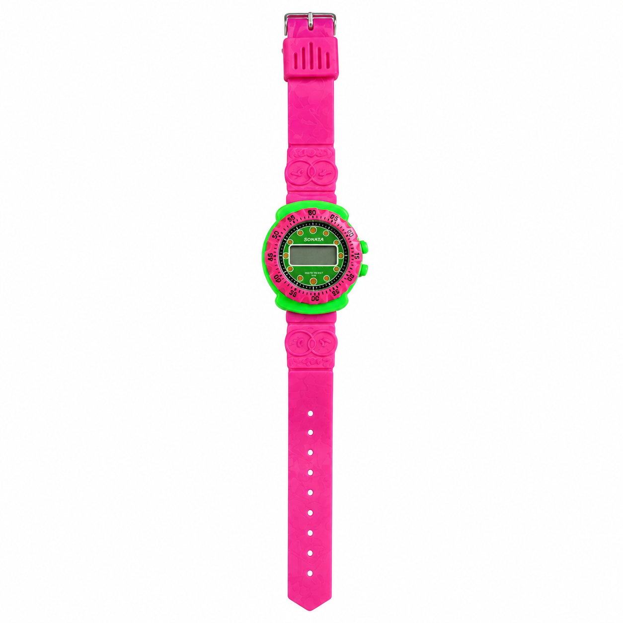 Vintage Bongo Digital Sport Watch - Hot Pink/Lime Green - Battery Required
