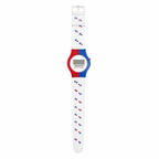 Vintage Jordache Digital Quartz Watch - Red/Blue/White - Battery Required