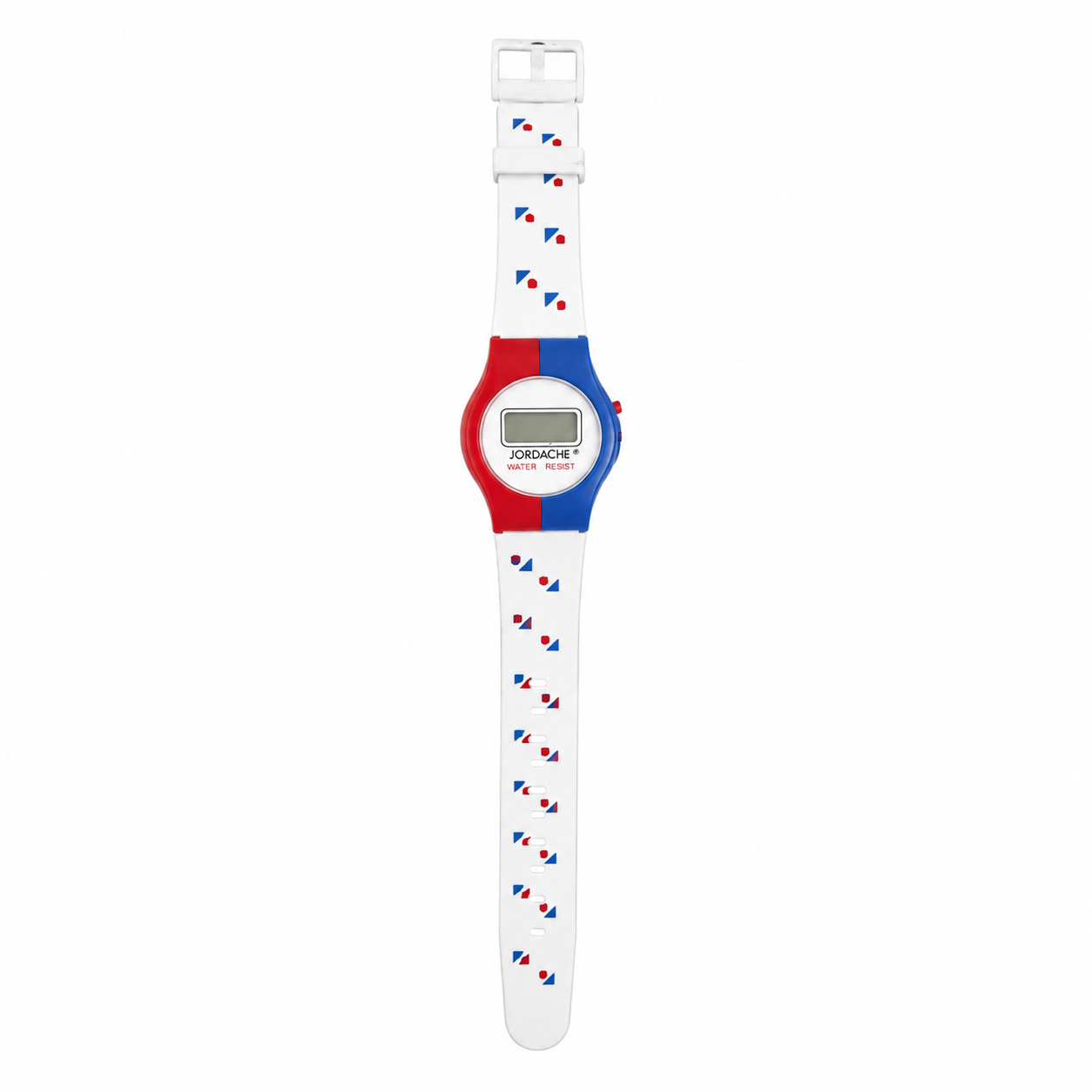 Vintage Jordache Digital Quartz Watch - Red/Blue/White - Battery Required