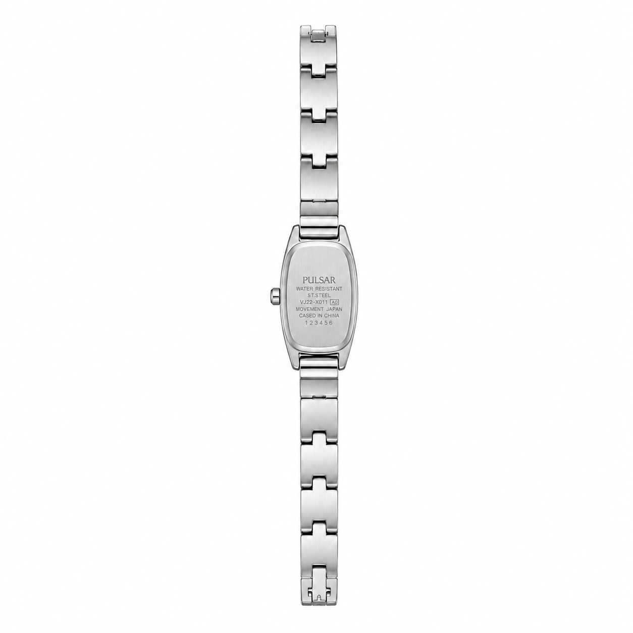 Vintage Pulsar Tonneau Champagne Dial Silver-Tone Bracelet - Battery Required
