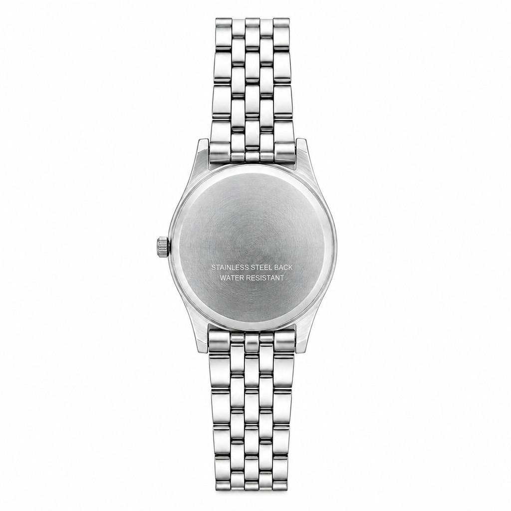 Vintage Edward Lynn Quartz Sports Watch - Silver/White Dial - Battery Required