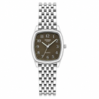 Vintage Edward Lynn Square Bracelet Watch - Silver/Gray Dial - Battery Required