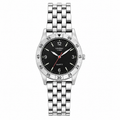 Vintage Edward Lynn Quartz Sports Watch - Silver/Black Dial - Battery Required