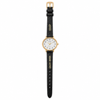 Vintage Sharp Classic Quartz Watch - Gold/White Dial with - Battery Required