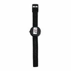 Vintage Colorful Time Teacher Quartz Watch with Black Nylon - Battery Required