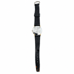 Vintage Colorful Abstract Art Dial Quartz Watch with Black - Battery Required