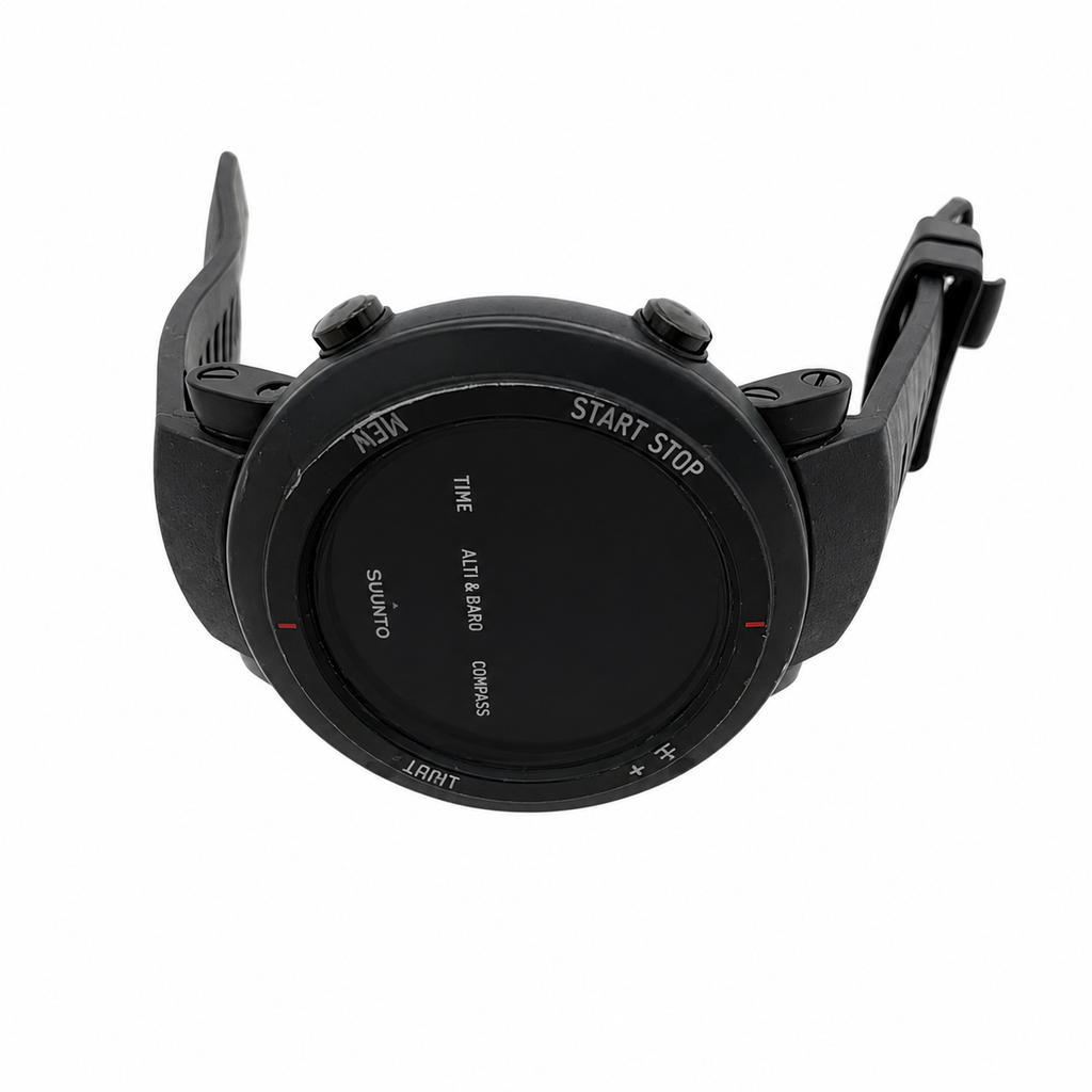 Vintage Suunto Core All Black Outdoor Digital Watch - Battery Required