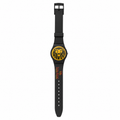 Vintage The Lion King Lion Face Quartz Black Strap Wristwatch - Battery Required