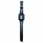 Vintage Milan Black Digital Alarm Calculator Wristwatch - Battery Required