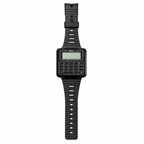 Vintage Milan Black Digital Alarm Calculator Wristwatch - Battery Required