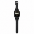 Vintage Audel M368 Black Flip-Top Calculator Digital Watch - Battery Required