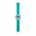 Vintage Aqua Fabric Strap Digital Sports Wristwatch - Battery Required