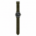 Vintage Military Quartz Field Watch with Day-Date & Olive - Battery Required