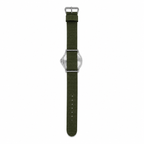 Vintage Military Quartz Field Watch with Day-Date & Olive - Battery Required