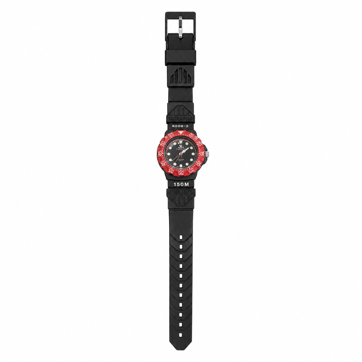 Vintage G-ROCK Black & Red 150M Quartz Sports Wristwatch - Battery Required