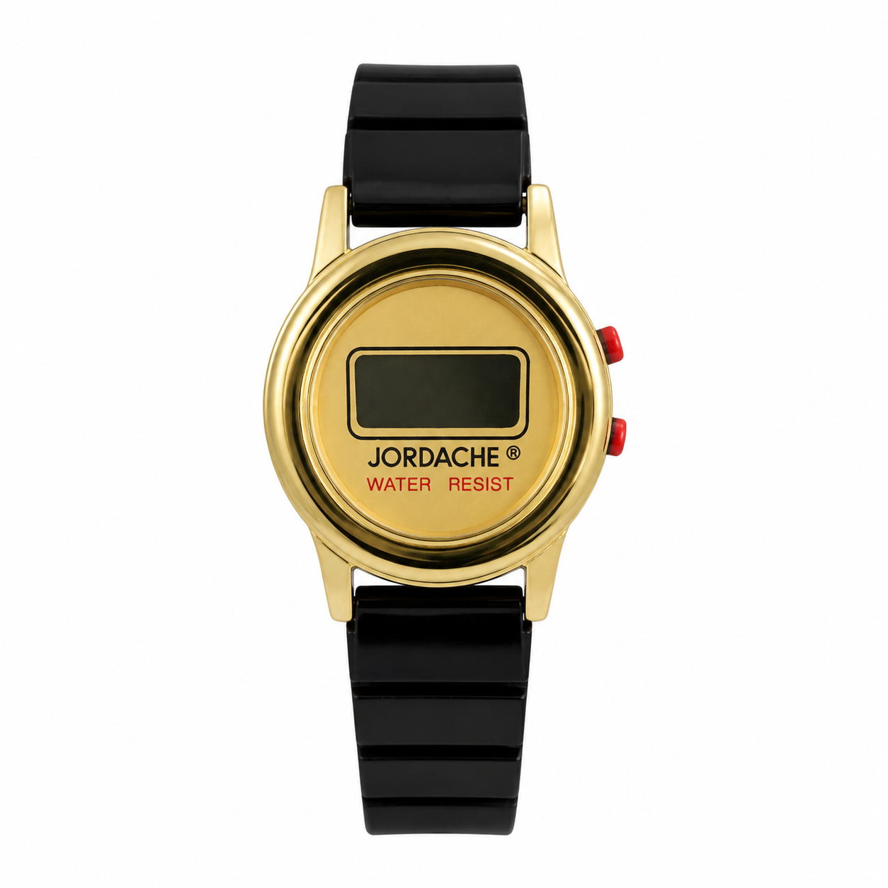 Vintage Jordache Gold-Tone Digital Quartz Wristwatch with - Battery Required