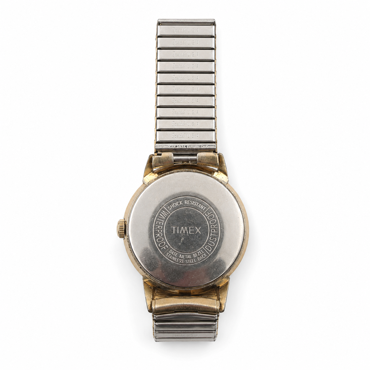 Timex Waterproof Gold-Tone Date Mechanical Watch - Requires Winding