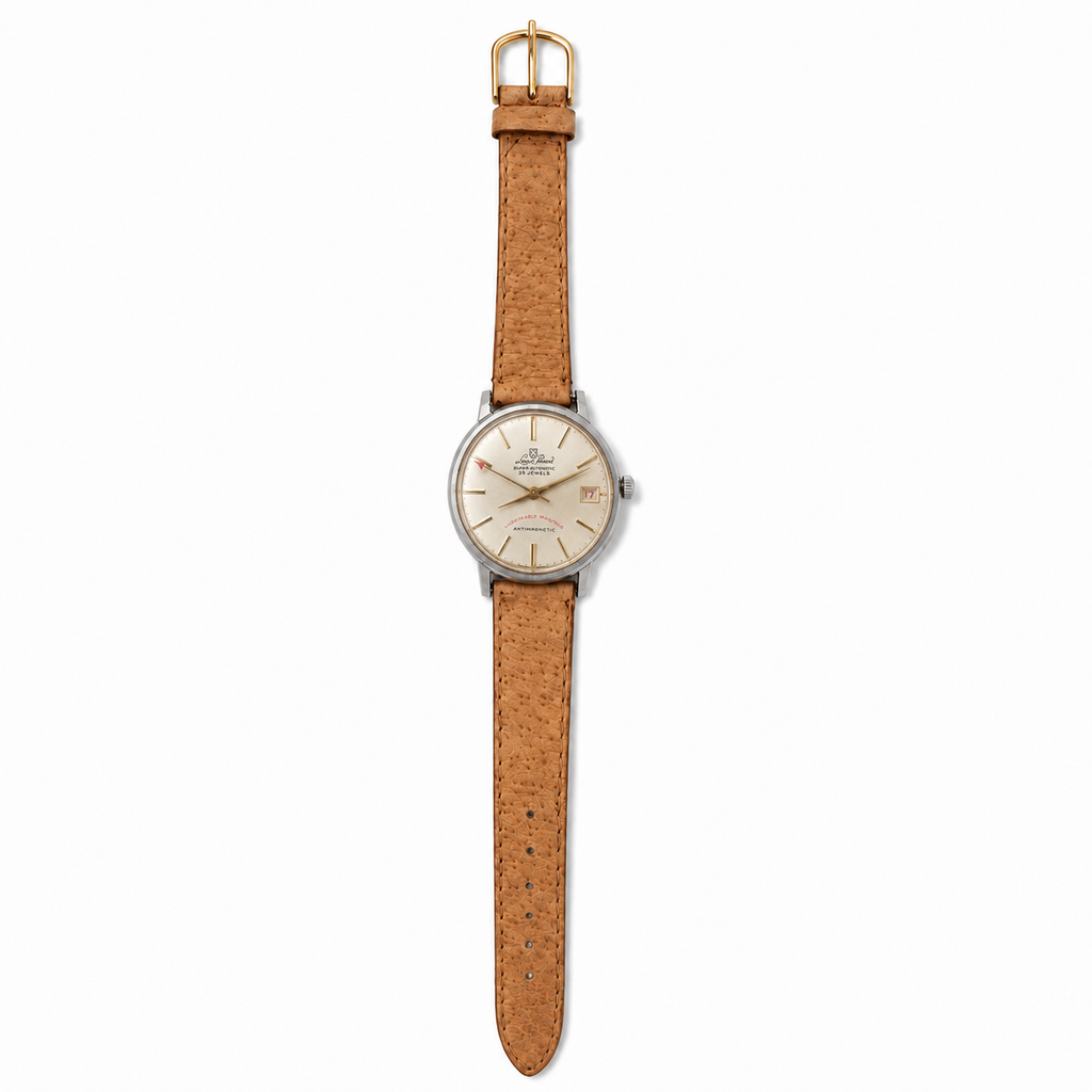 Lourin Perrard Super Automatic 25 Jewels Date Watch - Requires Winding