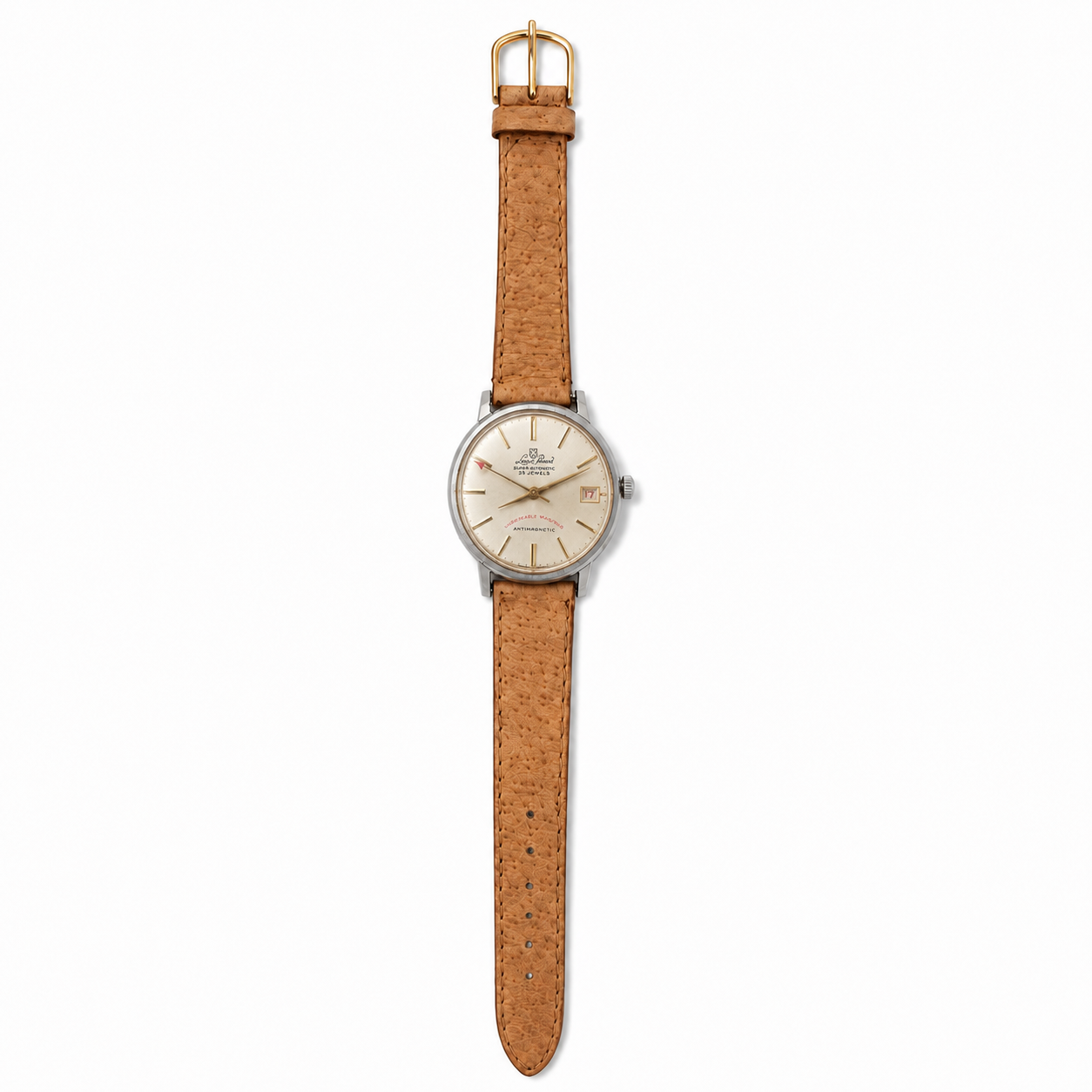 Lourin Perrard Super Automatic 25 Jewels Date Watch - Requires Winding